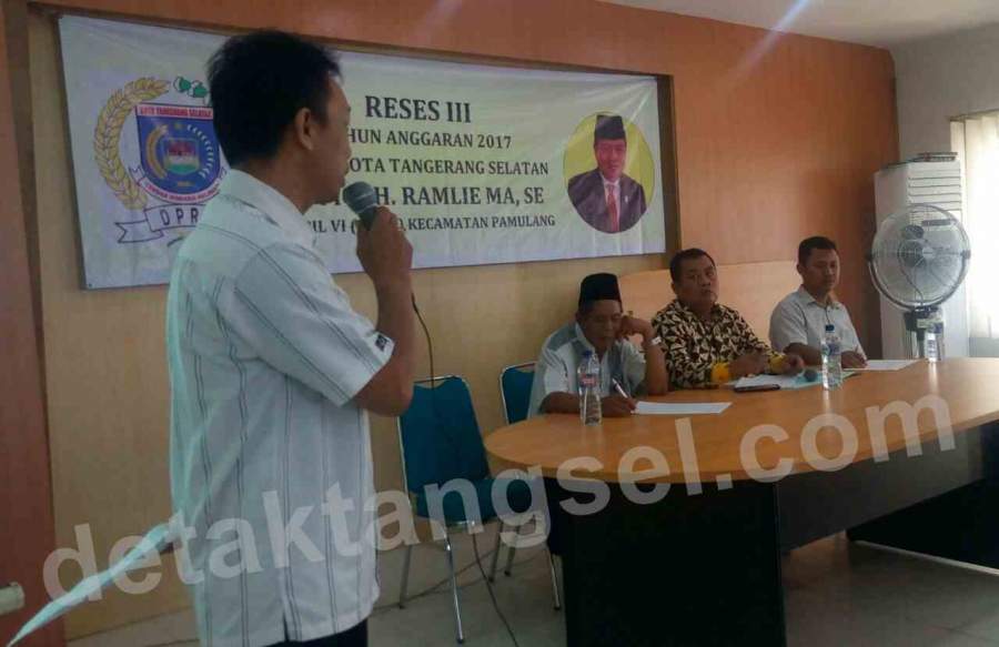 Reses Ketua DPRD Tangsel Didominasi Usulan Pembangunan Infrastruktur 